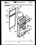 DOOR PARTS Diagram and Parts List for RT19F8WT3H  Gibson Refrigerator