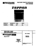 COVER Diagram and Parts List for TGF645WFD1  Tappan Range