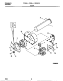 MOTOR Diagram and Parts List for FDG546LES0  Frigidaire Dryer