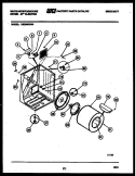 CABINET AND COMPONENT PARTS Diagram and Parts List for DE250KDD4  Frigidaire Dryer