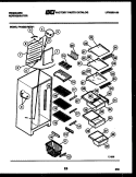 SHELVES AND SUPPORTS Diagram and Parts List for FPCE22VWFA1  Frigidaire Refrigerator