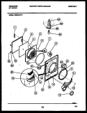 DOOR PARTS Diagram and Parts List for DG8600PW1  Frigidaire Dryer