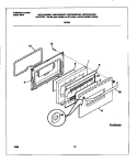 DOOR Diagram and Parts List for MGF334WGSC  Frigidaire Range