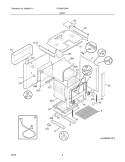 BODY Diagram and Parts List for TGF602PGW4  Tappan Range