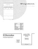 COVER Diagram and Parts List for FGFL87DCB  Frigidaire Range