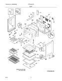 BODY Diagram and Parts List for CRE3880LWE  Crosley Range