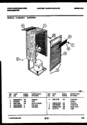 CABINET AND CONTROL PARTS Diagram and Parts List for MED40P2  Frigidaire Dehumidifier