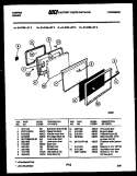 DOOR PARTS Diagram and Parts List for 31-2758-66-03  Tappan Range