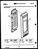 CONTROL PANEL Diagram and Parts List for 56-4278-10-01  Tappan Microwave