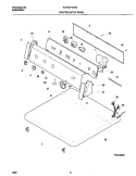 P16C0080 CONTROL PANEL Diagram and Parts List for FDE7971EW2  Frigidaire Dryer