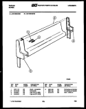 BACKGUARD Diagram and Parts List for 32-1039-23-02  Tappan Range