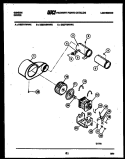 MOTOR AND BLOWER PARTS Diagram and Parts List for DE27A7WVFX  Gibson Dryer