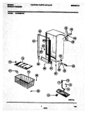 CABINET Diagram and Parts List for UL2494ECW4  Frigidaire Freezer