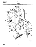 CABINET Diagram and Parts List for FRS24ZSFW0  Frigidaire Refrigerator