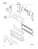 BACKGUARD Diagram and Parts List for GSG3PZBBB  Frigidaire Range