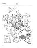 BODY Diagram and Parts List for FED367AQF  Frigidaire Range