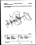 CAM Diagram and Parts List for MDS231RBR0  Frigidaire Dishwasher
