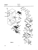SHELVES Diagram and Parts List for FRS26ZRGDC  Frigidaire Refrigerator