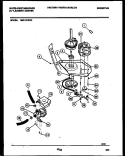 WASHER DRIVE SYSTEM AND PUMP Diagram and Parts List for SM115PXD3  Frigidaire Washer