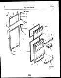 DOOR PARTS Diagram and Parts List for GTL175WH5  Frigidaire Refrigerator