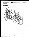 ICE DOOR, DISPENSER AND WATER TANKS Diagram and Parts List for RS249MCD0  Frigidaire Refrigerator