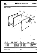 DOOR PARTS Diagram and Parts List for VG21AW3  Tappan Range