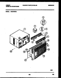 CABINET PARTS Diagram and Parts List for GAC074S7A1  Gibson Air Conditioner