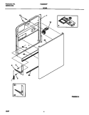 DOOR Diagram and Parts List for FDB836GFT2  Frigidaire Dishwasher