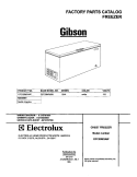 COVER Diagram and Parts List for GFC09M3AW1  Gibson Freezer