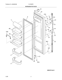 REFRIGERATOR DOOR Diagram and Parts List for GLHS38EGSB1  Frigidaire Refrigerator