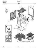 BODY Diagram and Parts List for TGF331SCDA  Tappan Range