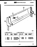 BACKGUARD Diagram and Parts List for 32-2227-00-01  Tappan Range