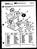 ELECTRICAL AND AIR HANDLING PARTS Diagram and Parts List for KAK107P1V1  Kelvinator Air Conditioner