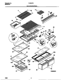 SHELVES / CONTROLS Diagram and Parts List for F44N21CED0  Frigidaire Refrigerator