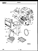 ICE DOOR, DISPENSER AND WATER TANKS Diagram and Parts List for FRS24WPAW0  Frigidaire Refrigerator