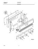 BACKCUARD Diagram and Parts List for FGF335CGSK  Frigidaire Range