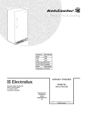 COVER Diagram and Parts List for KFU17M7LW0  Kelvinator Freezer