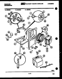 AIR, WATER AND CONDENSING PARTS Diagram and Parts List for MR50E2  Frigidaire Dehumidifier