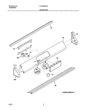 BACKGUARD Diagram and Parts List for PLCS389ACB  Frigidaire Range