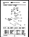 BROILER PARTS Diagram and Parts List for KF590HDW3  Frigidaire Range