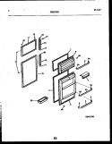 DOOR PARTS Diagram and Parts List for ATG130NCD1  Frigidaire Refrigerator