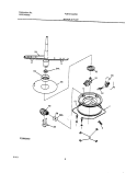 MOTOR & PUMP Diagram and Parts List for FDB101SAW0  Frigidaire Dishwasher