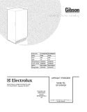 COVER Diagram and Parts List for GFU09M2AW6  Gibson Freezer