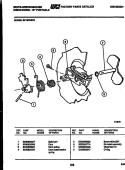 CAM Diagram and Parts List for SP184NXR1  Frigidaire Dishwasher