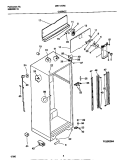 CABINET Diagram and Parts List for MRT18TRED1  Frigidaire Refrigerator