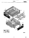 RACK DETAILS Diagram and Parts List for FDB768GCC0  Frigidaire Dishwasher