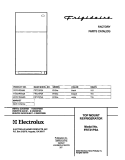 COVER Diagram and Parts List for FRT21P5AB6  Frigidaire Refrigerator