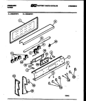 BACKGUARD Diagram and Parts List for RS34BFL1  Frigidaire Range
