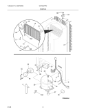 SYSTEM Diagram and Parts List for GDR22CWR6  Frigidaire Refrigerator