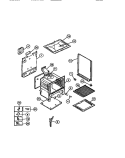 BASIC BODY Diagram and Parts List for 32-2637-00-01  Tappan Range